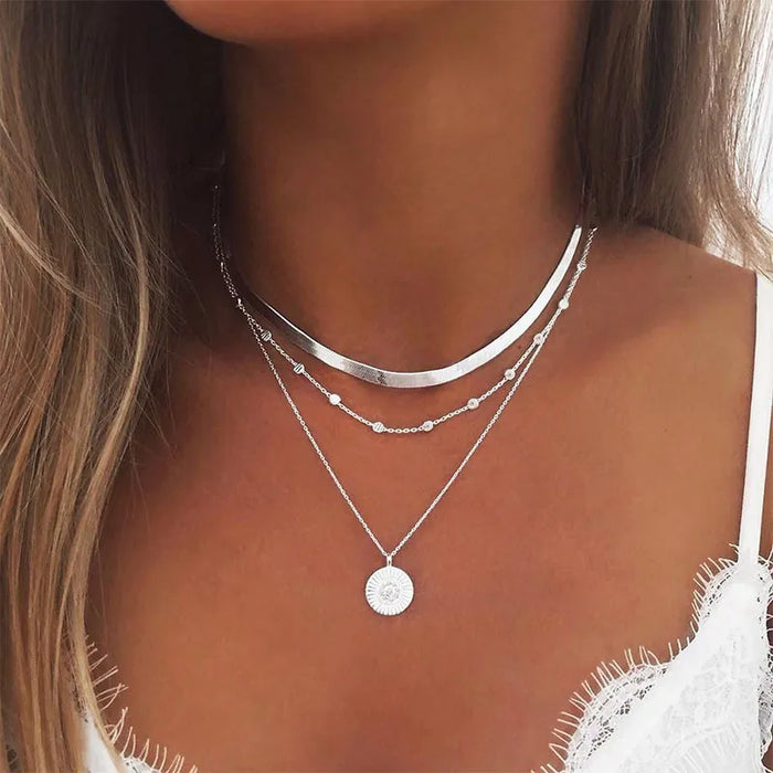 2023 Boho Necklaces & Pendants Vintage Multilayer Choker Necklace