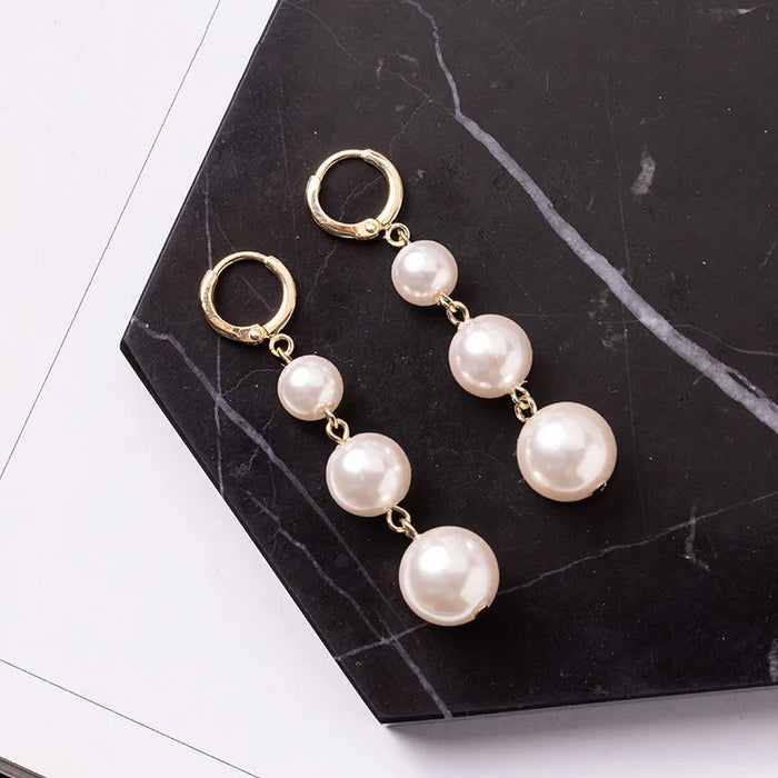 Boucles d’Oreilles Perles Irrégulières – Élégance Naturelle & Design Moderne