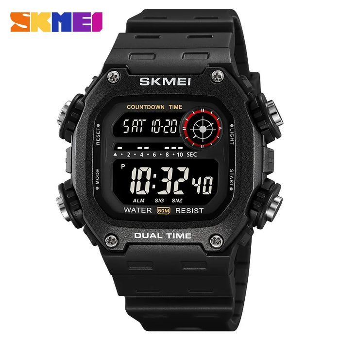 SKMEI 2126 Digital Countdown Sports Watches for Men LED Display