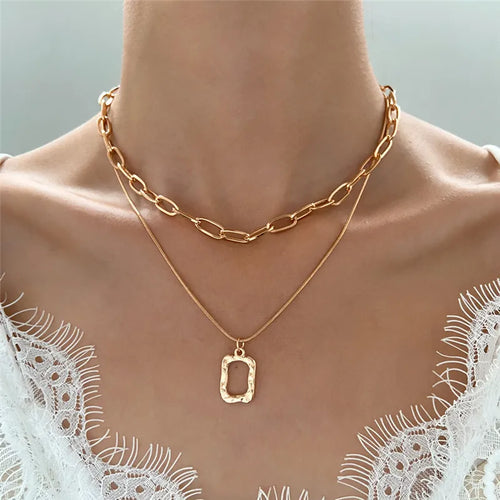 2023 Boho Necklaces & Pendants Vintage Multilayer Choker Necklace