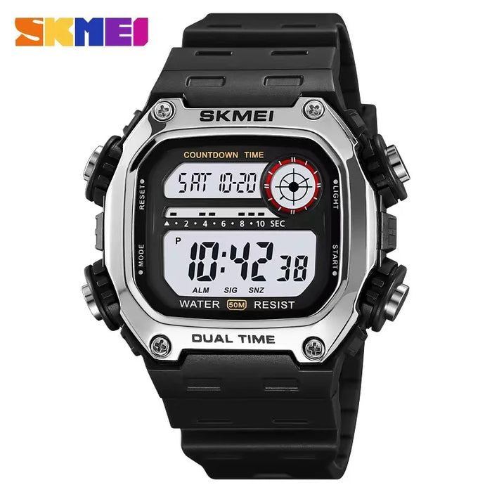SKMEI 2126 Digital Countdown Sports Watches for Men LED Display