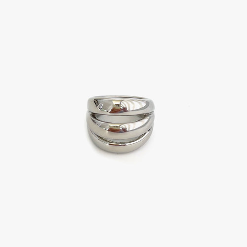 Peri'sbox Stainless Steel 18K Gold Silver Plated 3 Splicing Color