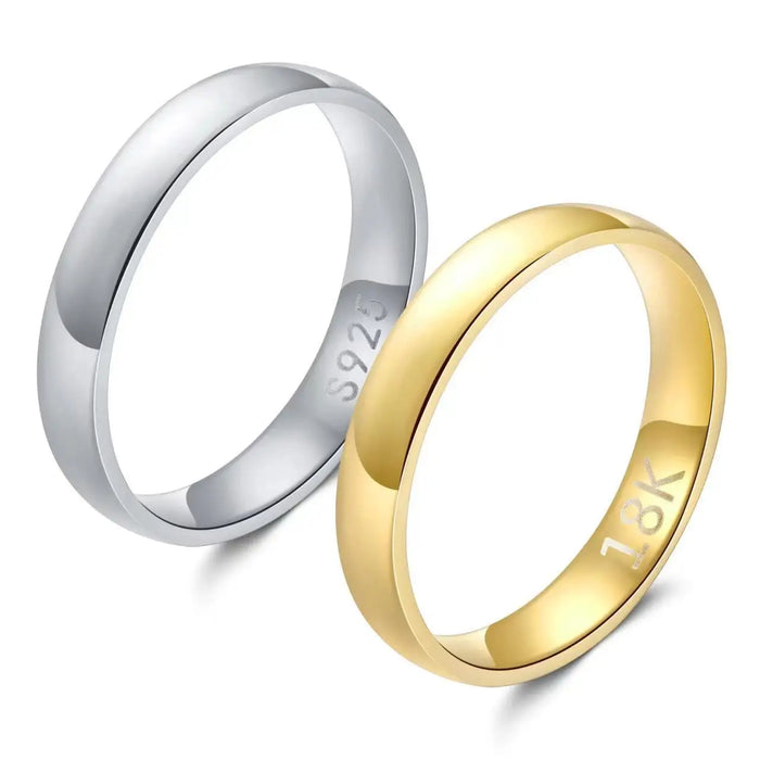 Gold Plated Ring Colour Fashion Women's Simple Couple's Wedding Ring